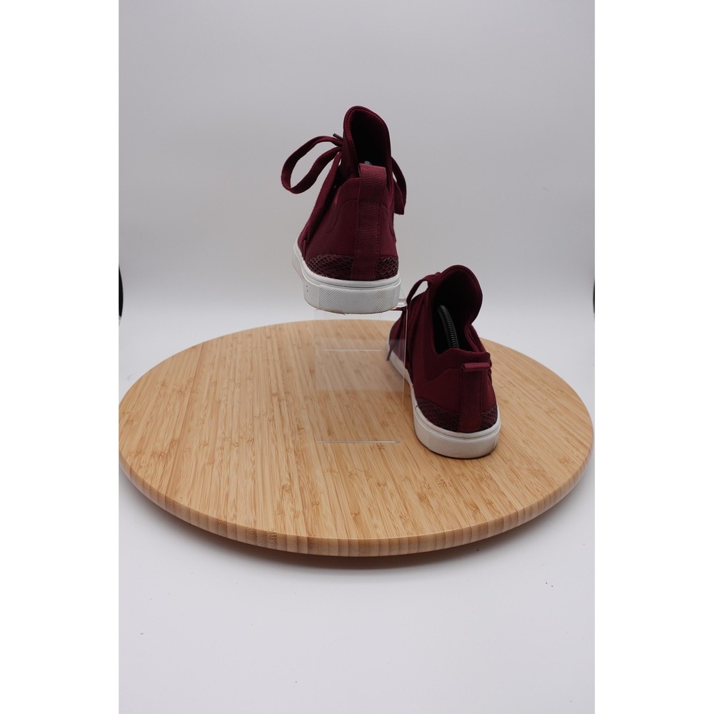 Shoes Womens Size 13 47 Red Mesh Lace Up Casual Athletic Sneakers Lightweight - Picture 3 of 10